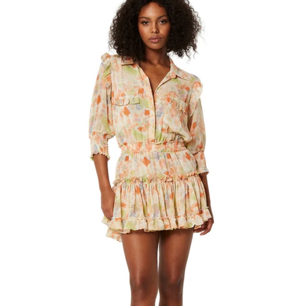 NWT Misa Los Angeles Amelie Dress in Pastel Splash Size Medium